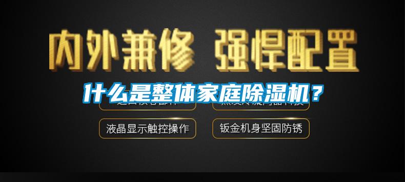 什么是整體家庭除濕機？