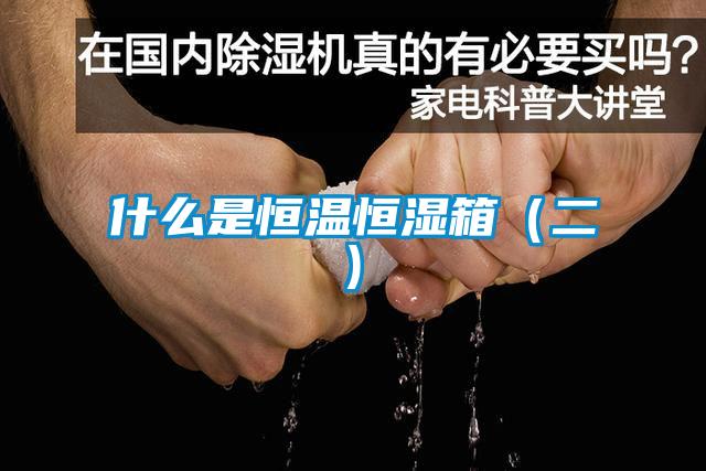 什么是恒溫恒濕箱(二)