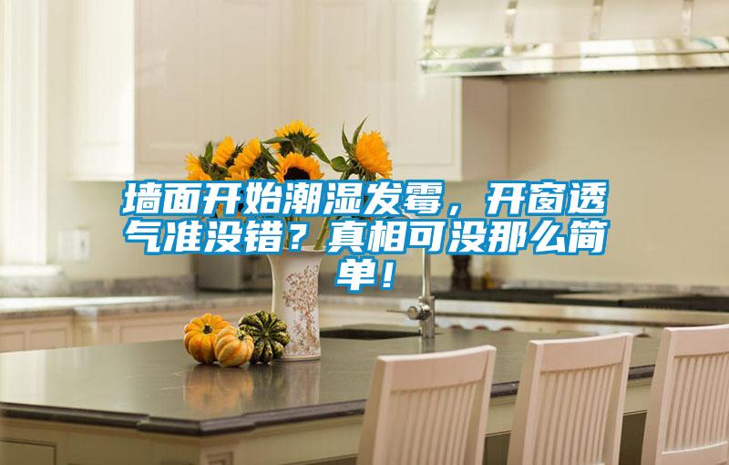 墻面開始潮濕發(fā)霉,開窗透氣準(zhǔn)沒錯(cuò)?真相可沒那么簡單!