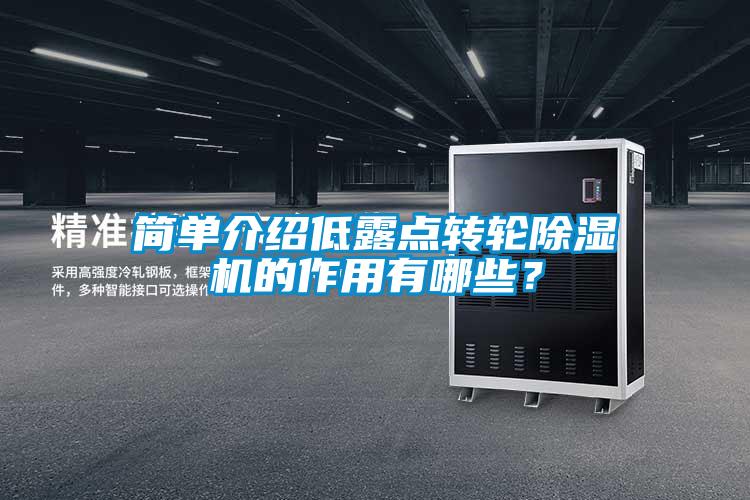 簡(jiǎn)單介紹低露點(diǎn)轉(zhuǎn)輪除濕機(jī)的作用有哪些?