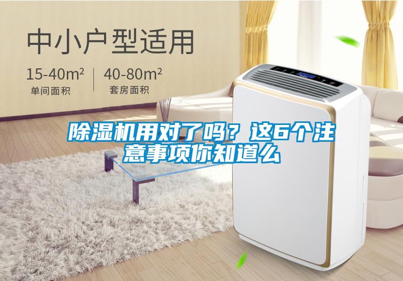 除濕機用對了嗎？這6個注意事項你知道么
