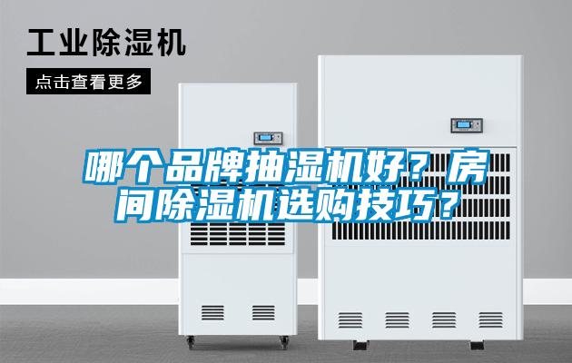 哪個品牌抽濕機好？房間除濕機選購技巧？