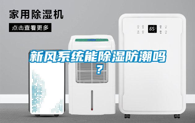 新風系統能除濕防潮嗎？