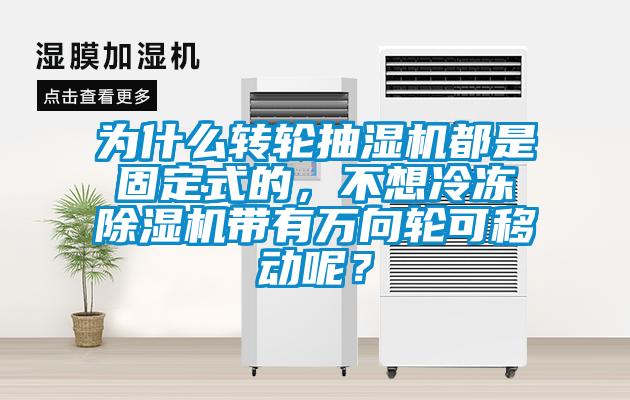 為什么轉(zhuǎn)輪抽濕機都是固定式的，不想冷凍除濕機帶有萬向輪可移動呢？