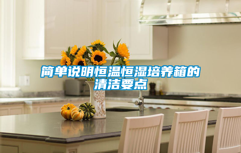 簡(jiǎn)單說明恒溫恒濕培養(yǎng)箱的清潔要點(diǎn)