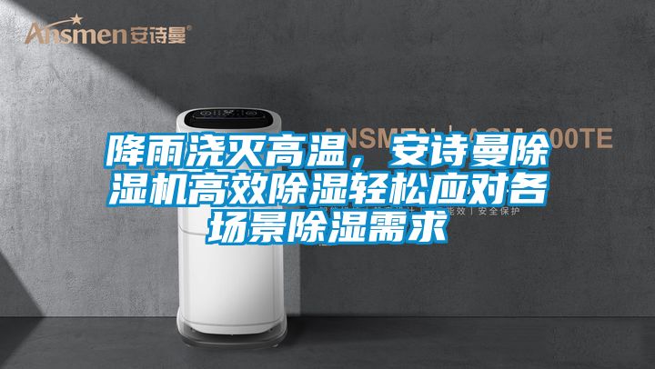 降雨澆滅高溫,安詩曼除濕機高效除濕輕松應對各場景除濕需求